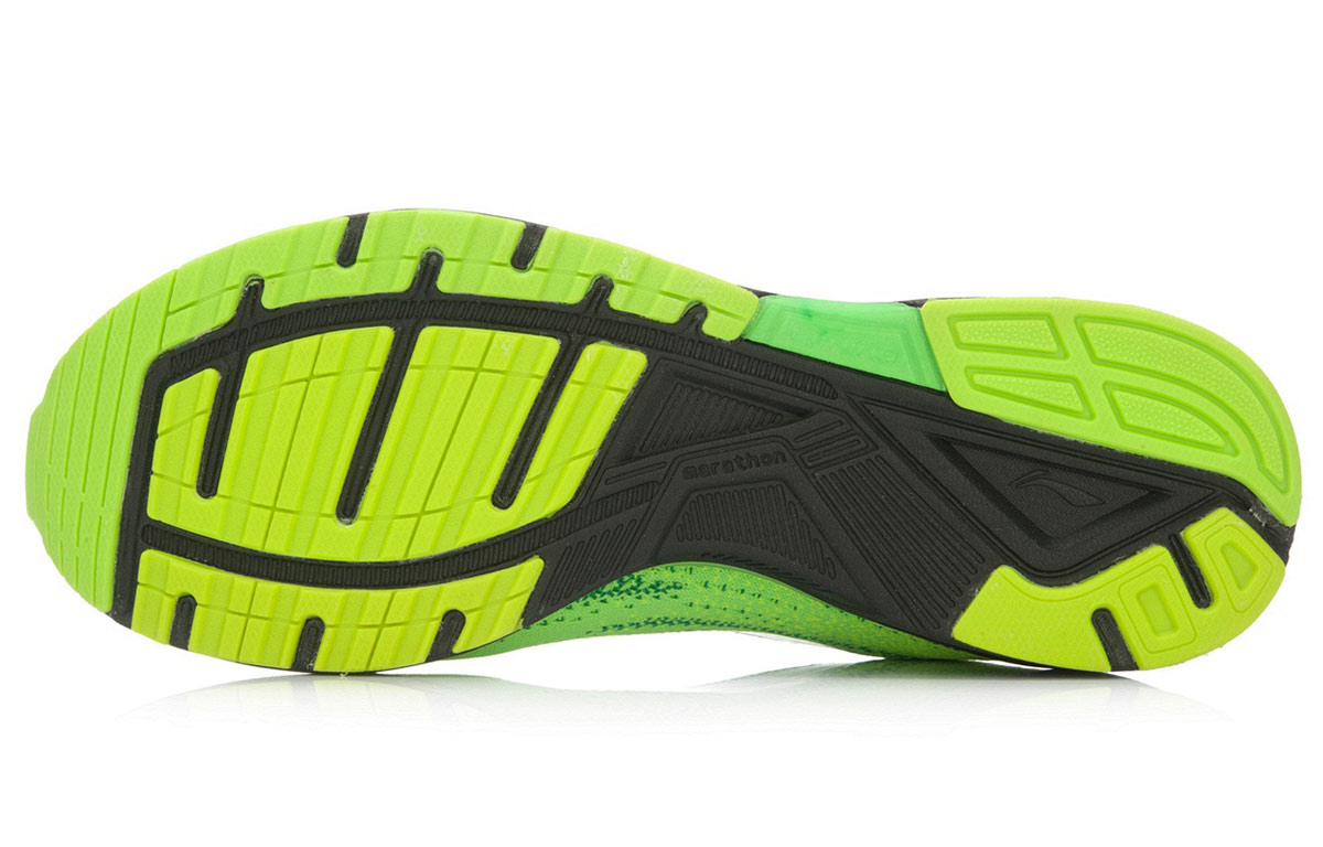 Shop Li-Ning Marathon Chaussures de Course Légères ''Vert Noir'' AJJL001-1