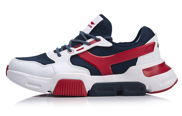 Buy 李寧マーククラシック ローカット 白/赤 AGCN221-1