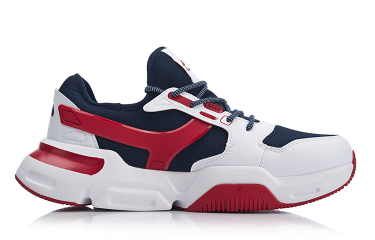 Order 李寧マーククラシック ローカット 白/赤 AGCN221-1