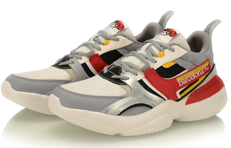 Lookbook Li-Ning Medalist 92 ''Gris Blanc Rouge'' AGLP083-1
