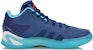 Kasut Bola Keranjang Li-Ning Mid-Top 'Blue Quicksand' Biru ABPN005-1
