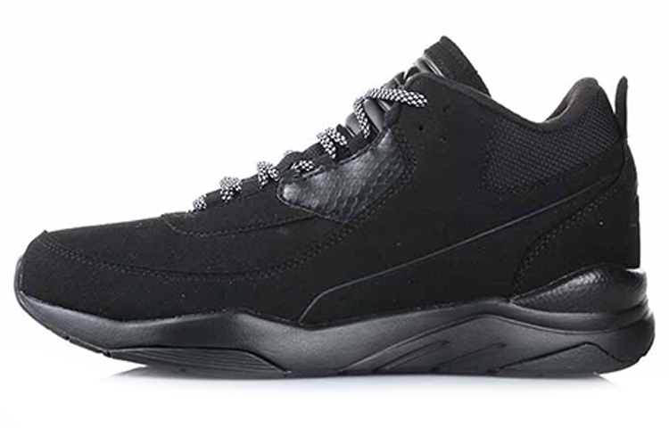 Li-Ning Mid-Top Plush Running Shoes 'Black' AGCM231-51