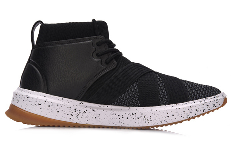 Order Li-Ning Mid-Top Running ''Inktspat Zwart'' AGLM031-1