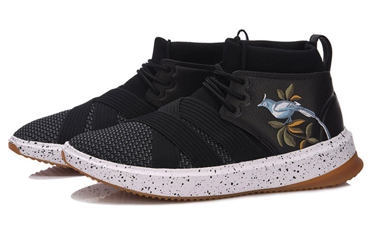 Lookbook Li-Ning Mid-Top Running ''Inktspat Zwart'' AGLM031-1