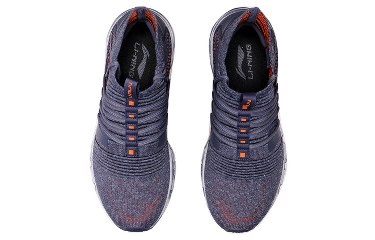 Shop Sepatu Lari Mid-Top Li-Ning 'Night Shadow Blue' ARHP117-2