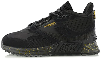 Li-Ning Mid-Top Running Sneaker 'Black Fleece' AGLP171-2 Li-Ning Mid-Top Running Sneaker 'Black Fleece' AGLP171-2
