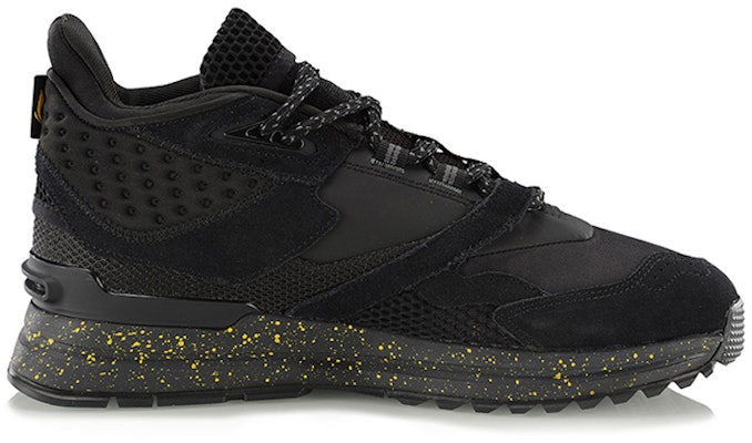 Li-Ning Mid-Top Running Sneaker 'Black Fleece' AGLP171-2 Order Li-Ning Mid-Top Running Sneaker 'Black Fleece' AGLP171-2
