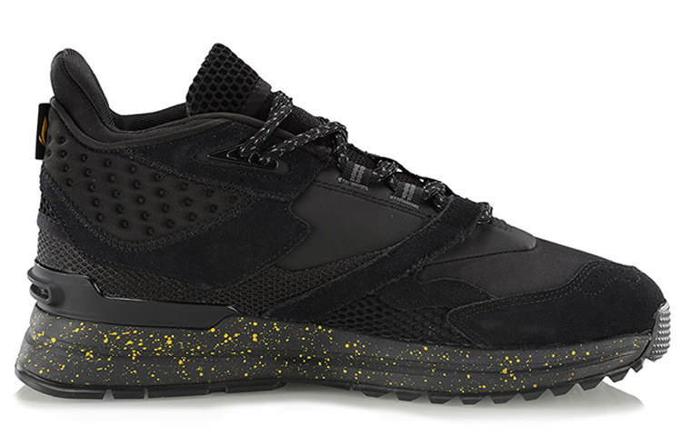 Order Li-Ning Mid-Top Hardloopschoen ''Zwart Fleece'' AGLP171-2