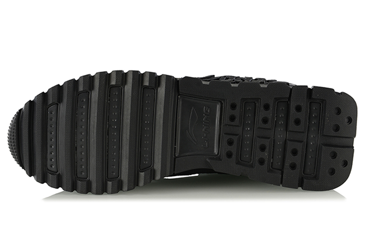 Purchase Zapatillas Li-Ning Mid-Top para Correr 'Black Fleece' AGLP171-2