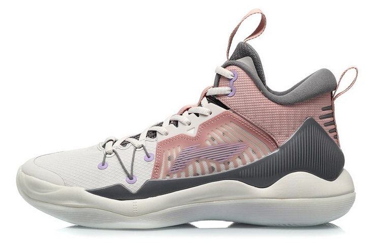 Li-Ning Mid-Top Sports Shoes White/Pink ABAQ059-7