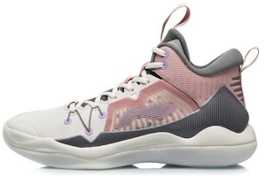 Li-Ning Mid-Top Sports Shoes White/Pink ABAQ059-7 Li-Ning Mid-Top Sports Shoes White/Pink ABAQ059-7