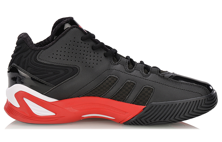 Order LiNing李寧 流沙 包裏 場地 耐磨 中筒 籃球鞋 男女同款 黑紅