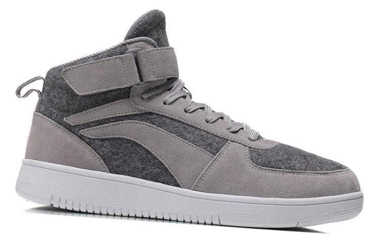 Order 李宁中帮休闲滑板鞋灰色 AGCM163-3