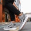 Lookbook Kasut Sukan Skateboard Li-Ning Mid Tops Kelabu Kasual AGCM163-3