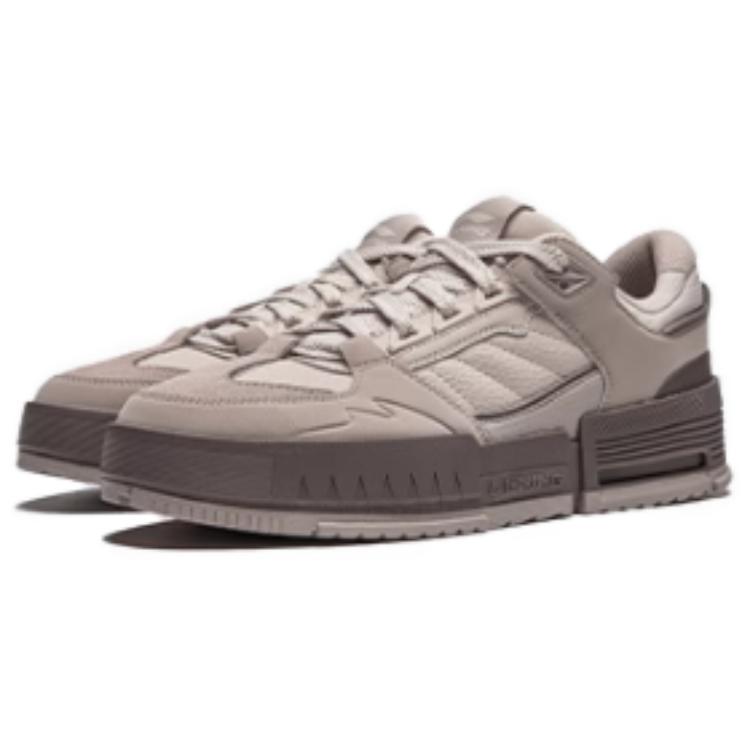 Lookbook LiNing李寧 里程 V2 休閒百搭 減震耐磨 低筒 板鞋 男款 灰色