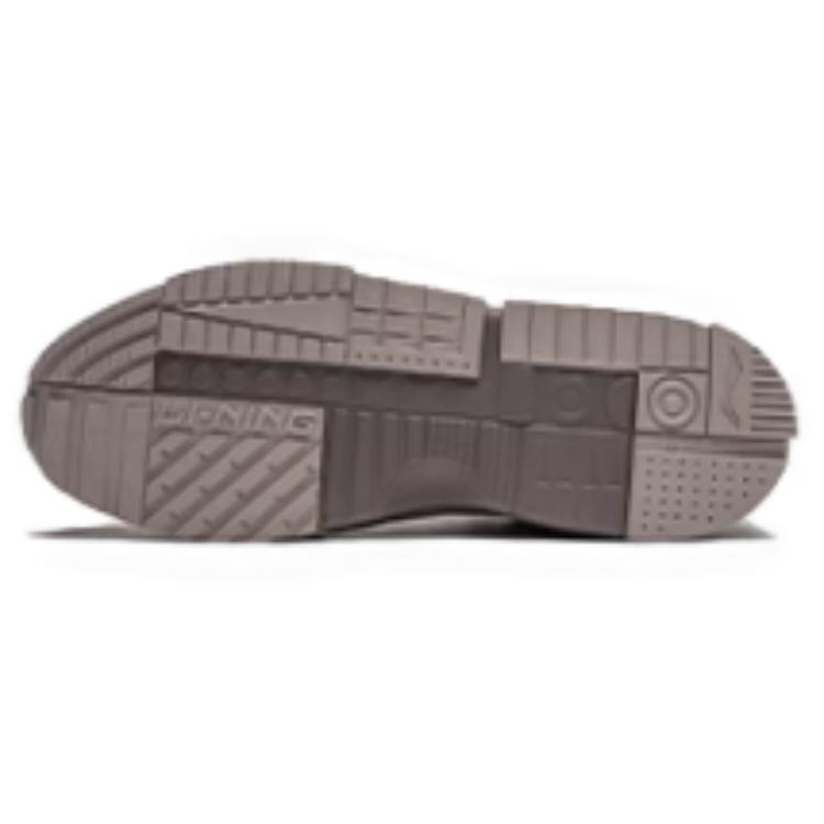 Shop LiNing李寧 里程 V2 休閒百搭 減震耐磨 低筒 板鞋 男款 灰色