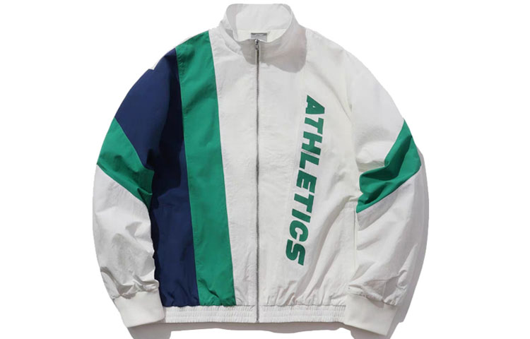Li-Ning Multi-Color Loose Fit Track Jacket Unisex Cream Green AJDQ034-2