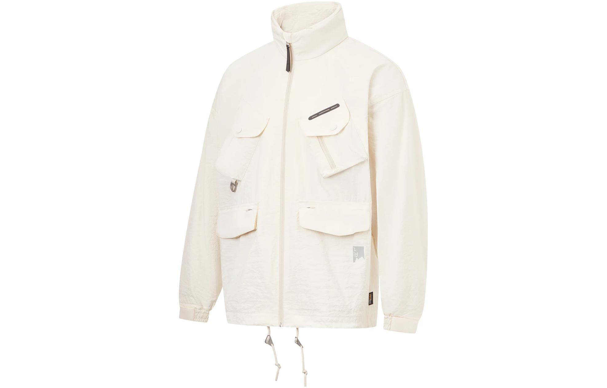 Li-Ning Multi-Pocket Loose Fit Workwear Jacket - Off-White AJDT539-1