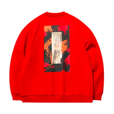 Li-Ning New Year Red Pullover Sweatshirt Unisex - Agate Red AWDR290-3
