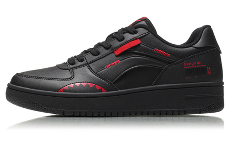Li-Ning No.258 Classic Leisure Low 'Black Red' AGCN357-3