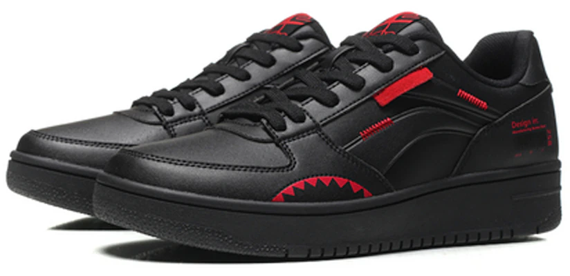 Li-Ning No.258 Klassieke Vrijetijdschoen Laag ''Zwart Rood'' AGCN357-3 Lookbook Li-Ning No.258 Klassieke Vrijetijdschoen Laag ''Zwart Rood'' AGCN357-3
