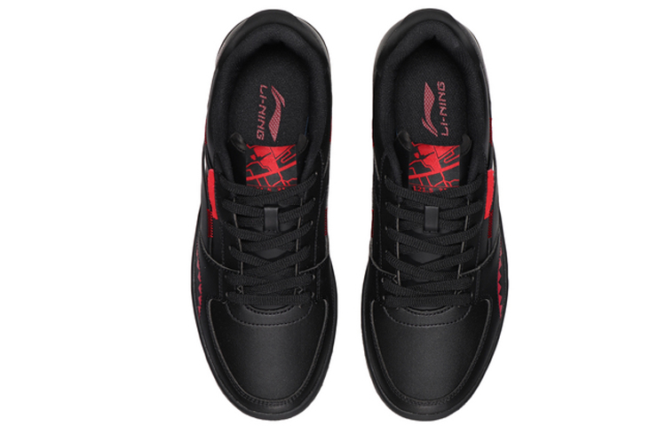 Shop Li-Ning No.258 Klassieke Vrijetijdschoen Laag ''Zwart Rood'' AGCN357-3