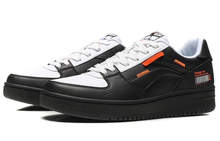 Lookbook Li-Ning No.258 Klassieke Vrijetijdsschoen Laag ''Zwart Wit'' AGCN357-2