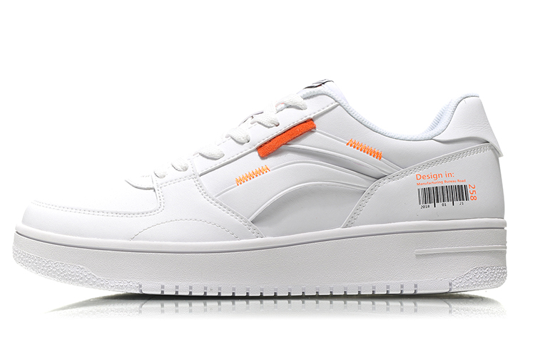 Li-Ning No.258 Classic Leisure Low 'White Orange' AGCN357-1