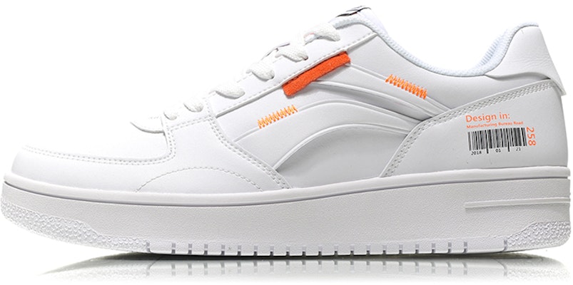 Li-Ning No.258 Classic Leisure Low 'White Orange' AGCN357-1 Buy Li-Ning No.258 Classic Leisure Low 'White Orange' AGCN357-1