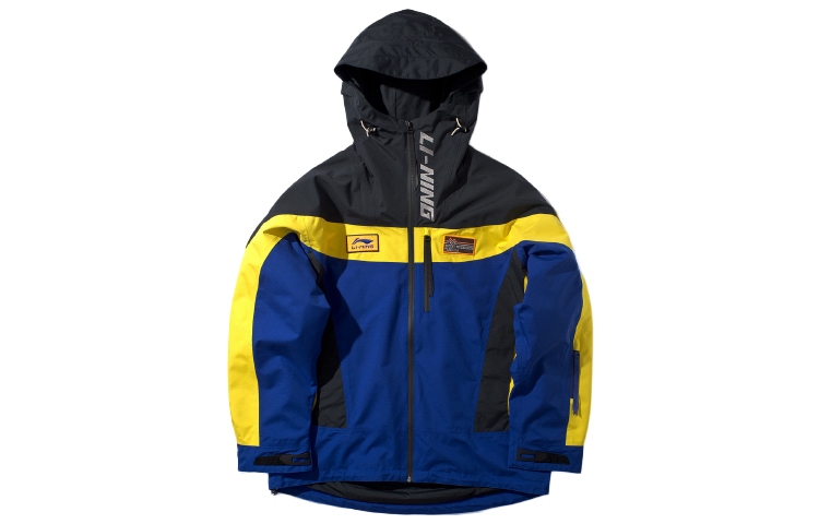 Li-Ning NYC Fashion Week Spliced Windbreaker Jacket Men Bright Sapphire Blue AFDP631-1