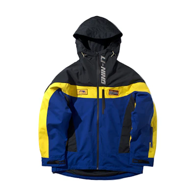 Li-Ning NYC Fashion Week Spliced Windbreaker Jacket Men Bright Sapphire Blue AFDP631-1