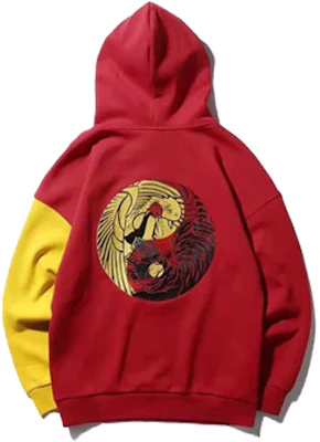 Li-Ning NYC Fashion Week Tiger Crane Embroidery Red Sweatshirt (Unisex) AWDN989-3 Lookbook Li-Ning NYC Fashion Week Tiger Crane Embroidery Red Sweatshirt (Unisex) AWDN989-3