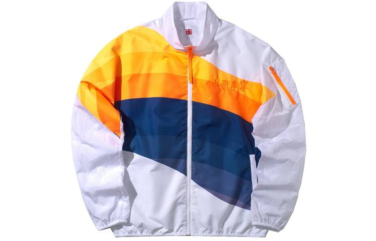 Li-Ning NYFW Stand Collar Loose Fit Sports Jacket Standard White Unisex AJDP653-2