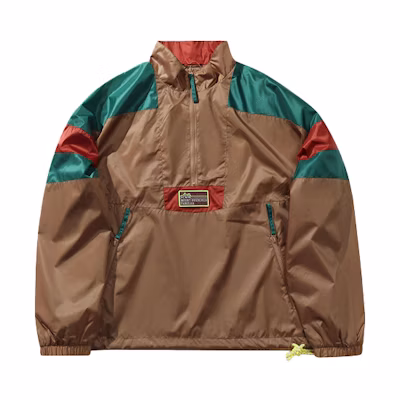 Li-Ning NYFW Tiger Eye Half-Zip Loose Sports Jacket - Brown/Green AFDP619-2