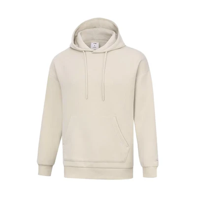Li-Ning Oatmeal Gray Pullover Fitness Sweatshirt AWDT987-4
