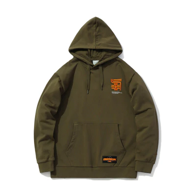 Li-Ning Olive Green Graphic Hoodie Unisex Casual Wear AWDQ589-3