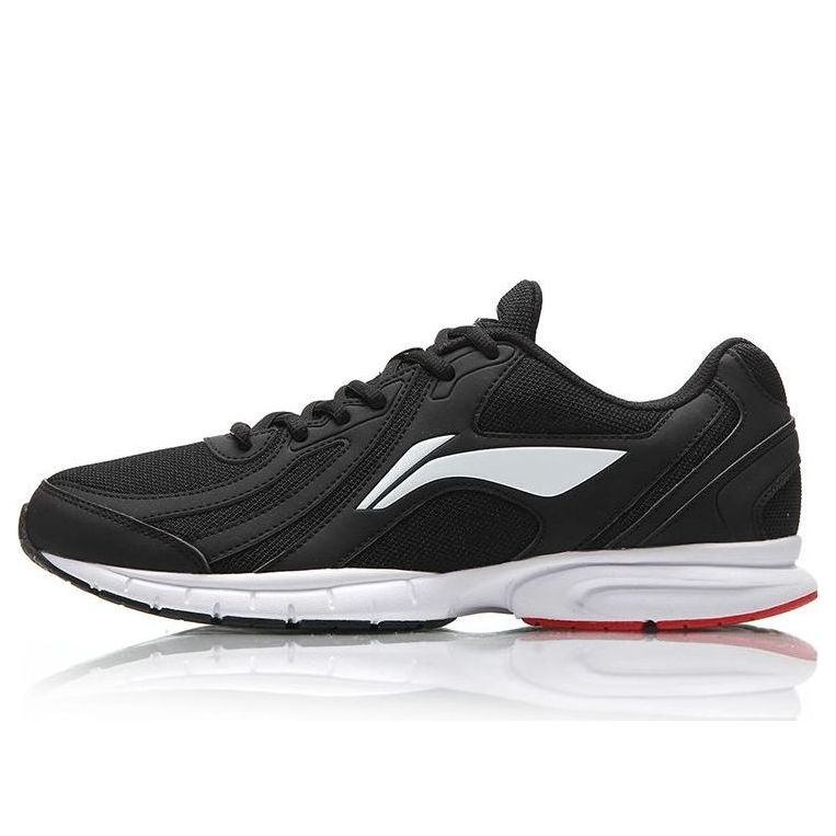 Li-Ning One Piece Lightweight Running Shoes 'Black White' ARBS009-2