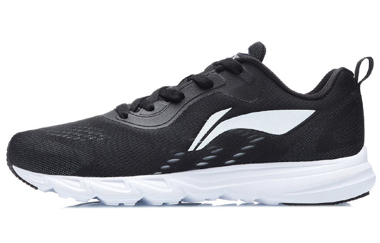 Li-Ning One Piece Lightweight Running Shoes 'Black White' ARBR005-2