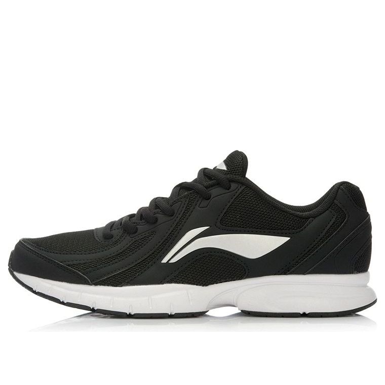 Li-Ning One Piece Lightweight Running Shoes 'Black Silver' ARBS009-1