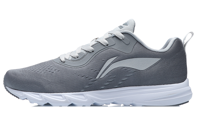 Li-Ning One Piece Lightweight Running Shoes 'Grey White' ARBR005-1