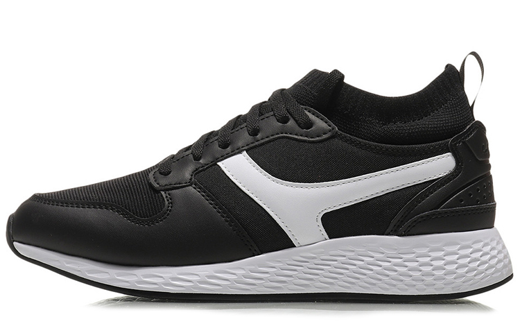 Li-Ning One Woven Breathable Running Shoe 'Black White' AGCN289-1