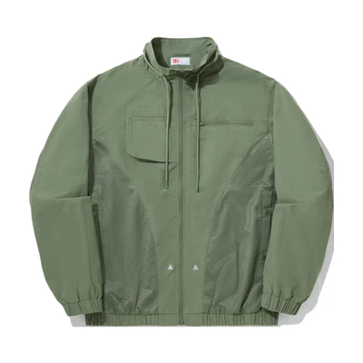 Li-Ning Outdoor Breathable Full-Zip Jacket Unisex Military Green AFDUC87-2
