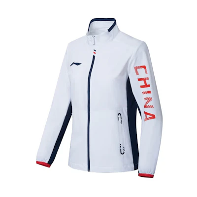 Li-Ning Outdoor Casual Zip-Up Jacket Standard White Unisex AYYT001-1
