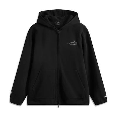 Li-Ning Outdoor CF Hooded Fleece Sweatshirt Unisex Black AWDU967-5