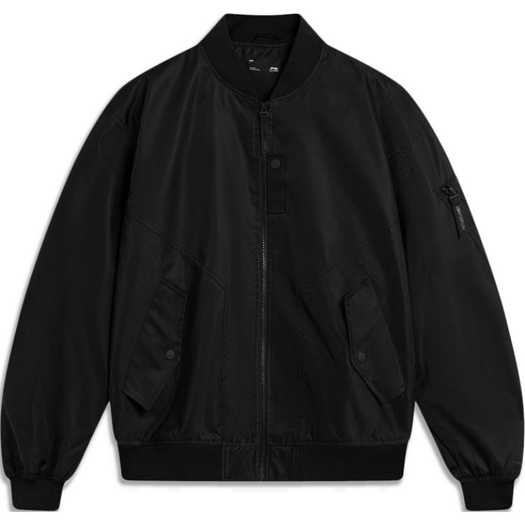 Li-Ning Outdoor CF Streamlined Casual Loose Fit Zip Jacket Unisex - Black AJDU353-1