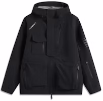 Li-Ning Outdoor CF Suo Wanlongjia Breath Pro Waterproof Windproof Jacket Black Unisex AEMU045-5 Li-Ning Outdoor CF Suo Wanlongjia Breath Pro Waterproof Windproof Jacket Black Unisex AEMU045-5