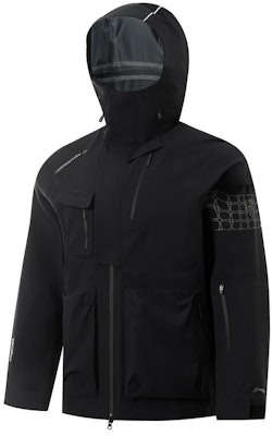 李寧戶外CF索萬龍甲防水防風透氣外套 黑色 中性款 AEMU045-5 Shop 李寧戶外CF索萬龍甲防水防風透氣外套 黑色 中性款 AEMU045-5