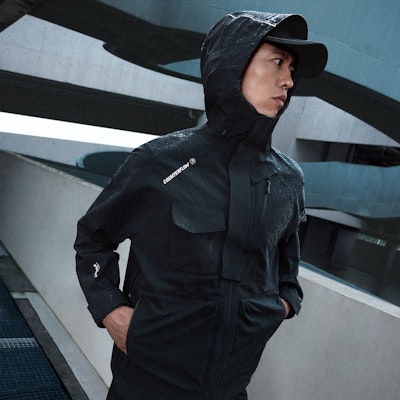 李寧戶外CF索萬龍甲防水防風透氣外套 黑色 中性款 AEMU045-5 Details for 李寧戶外CF索萬龍甲防水防風透氣外套 黑色 中性款 AEMU045-5