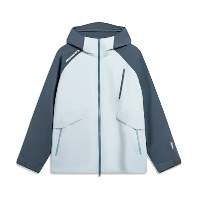 Li-Ning Outdoor CF Suo Wanlongjia Waterproof Hooded Jacket Blue Unisex AFDT825-3