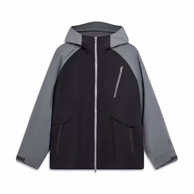 Li-Ning Outdoor CF Wanlong Armor Waterproof Windproof Hooded Jacket Black AFDT825-1